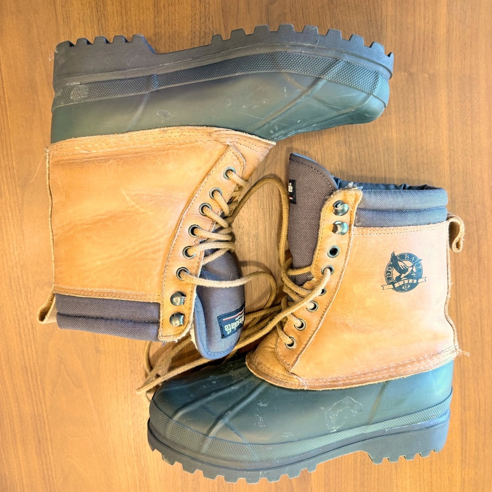 Eddie Bauer Steel Shank Duck Boots Fleece Lined Insulated Waterproof women’s 8